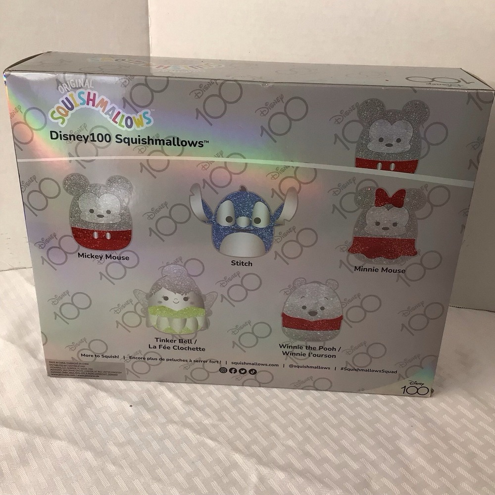 Disney‎ 100~Squishmallow Limited Edition 5pk Collectors Set~*Sealed NIB* - Picture 5 of 7